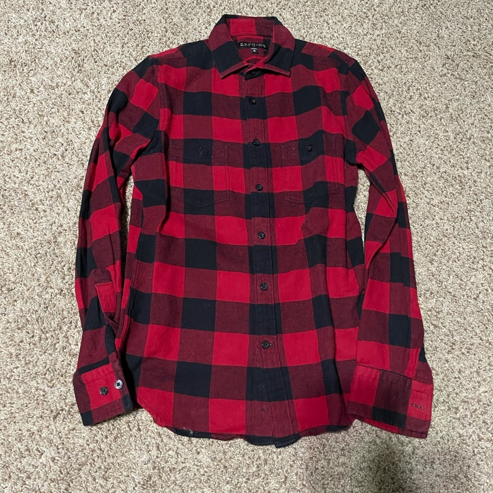 Express flannel button down